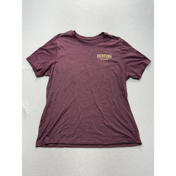 Unknown Other - Hochatown Oklahoma Shirt Mens Large Purple Mountain Graphic Double Sided Tee